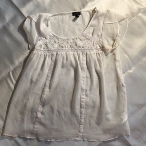 Sheer shortsleeved blouse